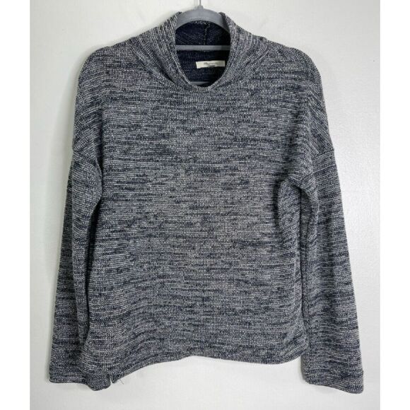 Madewell Mockneck Knit Long Sleeve Sweater Top Size Small - Picture 1 of 6